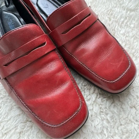 Rockport Burgundy Leather Penny Loafers - Picture 8 of 10